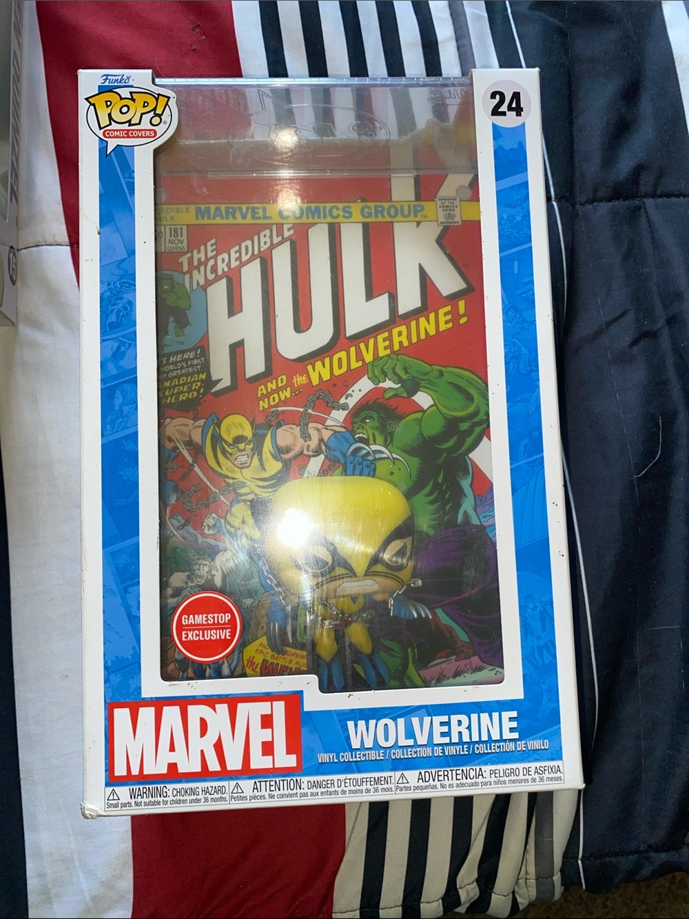 Funko Wolverine Vinyl Figure - Yellow, Black, Blue Accents